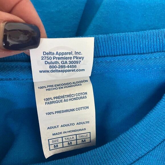 Delta Pro Weight Adult Size Medium Rare Num Noms Menchies Shirt Blue Yogurt - Picture 8 of 8